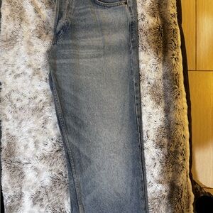 Zara Denim Straight Leg Jeans - Sky Blue